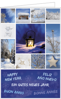 Neujahrskarte Winterimpressionen