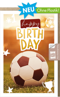 Geburtstagskarte Fu&szlig;ball