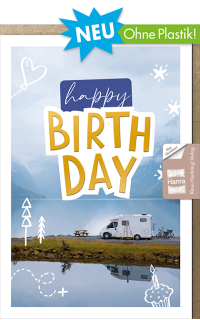 Geburtstagskarte Camping